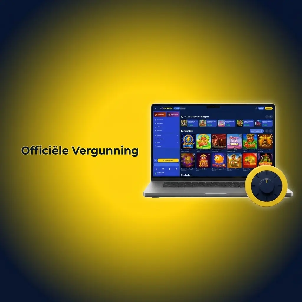 Officiële Carlospin vergunning van Curaçao Gaming Control Board, nummer 8048/JAZ2021-079, voor eerlijke en veilige kansspelen.