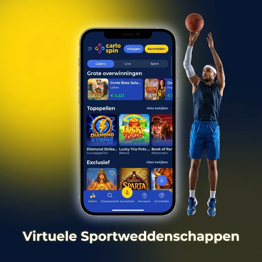 Virtuele sportweddenschappen op Carlospin: inzetten op computergegenereerd voetbal, paardenraces, hondenraces en tennis