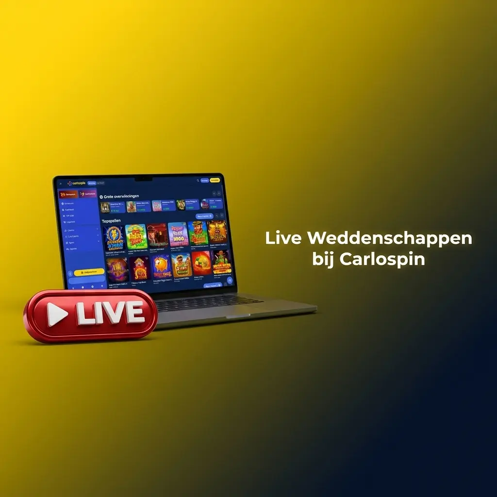 Live weddenschappen bij Carlospin op voetbal, tennis en basketbal met live scorebord, statistieken en cashout-optie.
