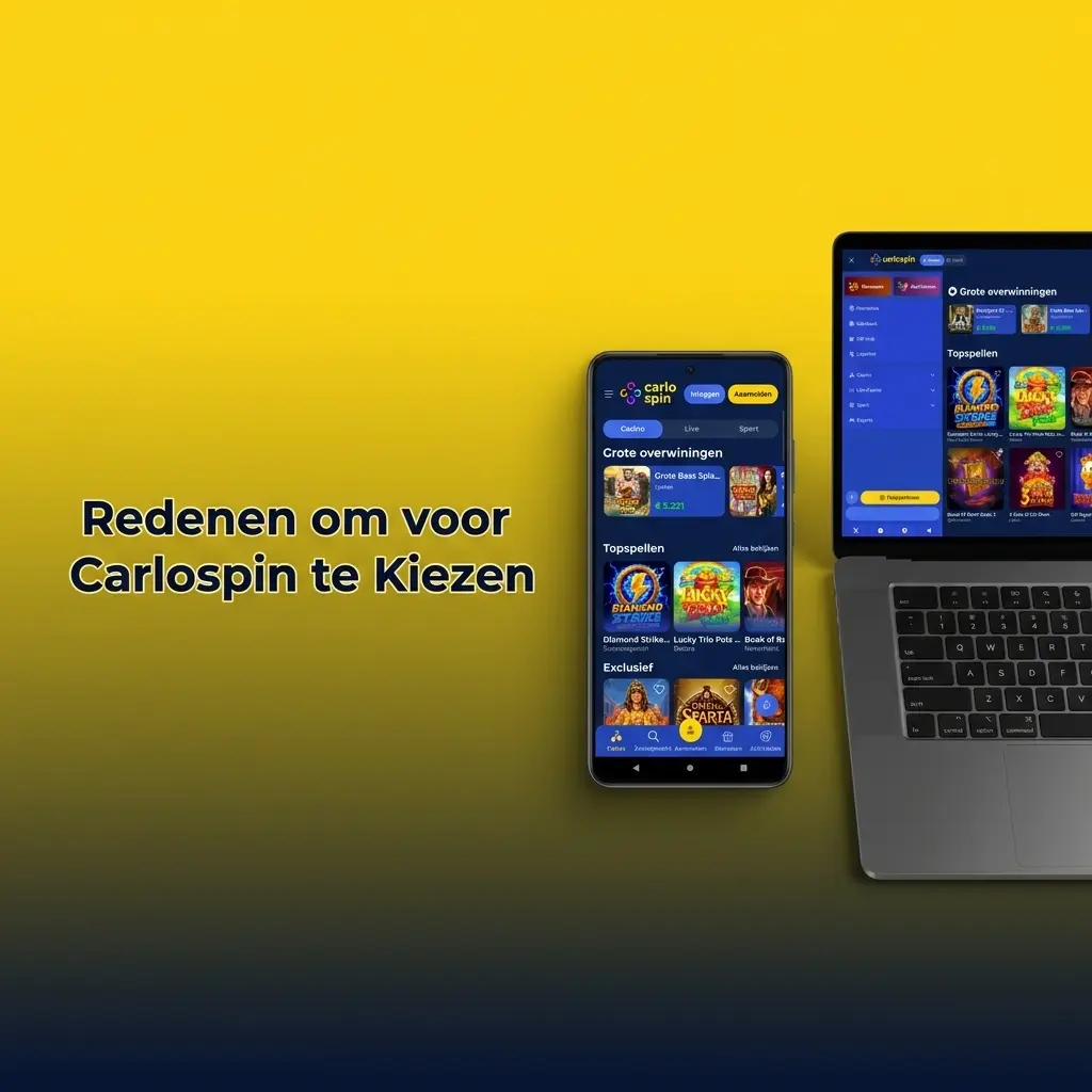 Carlospin biedt Curaçao-vergunning, snelle Bitcoin-uitbetalingen, welkomstbonus en ruim aanbod sportweddenschappen en casinospellen.